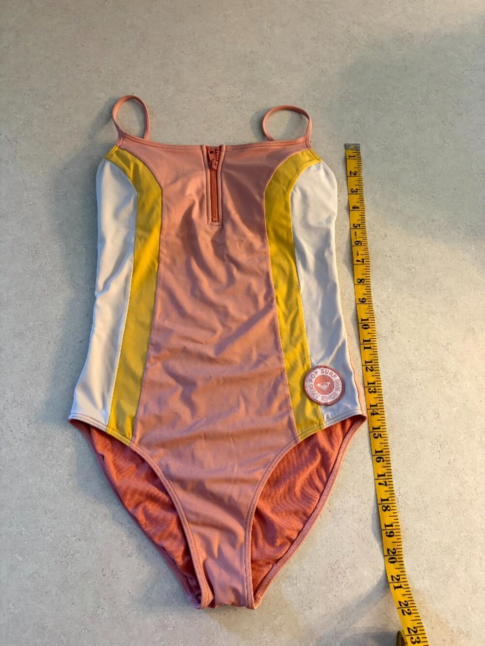 Roxy Pop Surf one piece swim suit Size XS Padded Retro